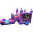 JumpOrange Purplish Commercial Grade Castle Bounce House Water Slide with Splash Pool (with Blower)
