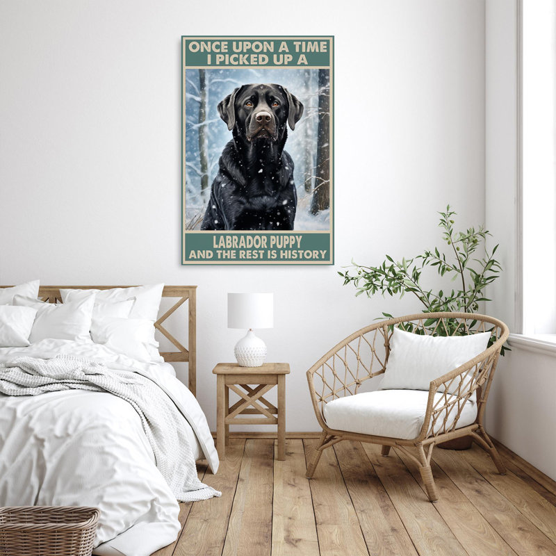 I Picked Up A Labrador 1, H 20 po x l 16 po x P 1,25 po