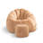 Compression 40"W Comfy Pumpkin Bean Bag Couch Sofa Chair，Modern Faux Fur Bean Bag Chair With Ottoman-1549339420