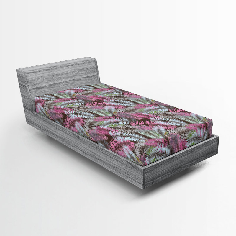 Drap-housse Ambesonne Exotics Aloha, Drap-housse de taille simple