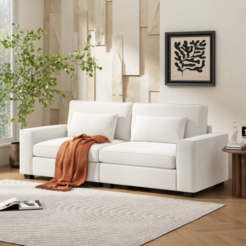 Canapé en tissu 79,5 po Christopher Knight Home, Beige