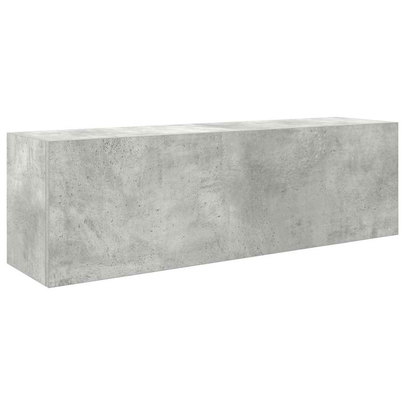  Bathroom Wall Cabinet Engineered Wood, Concrete Gray, 11.8" H x 39.4" W x 9.8" D