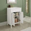Meuble-lavabo de 24 po avec lavabo demi-lune et armoire de rangement réglable?-1608191165