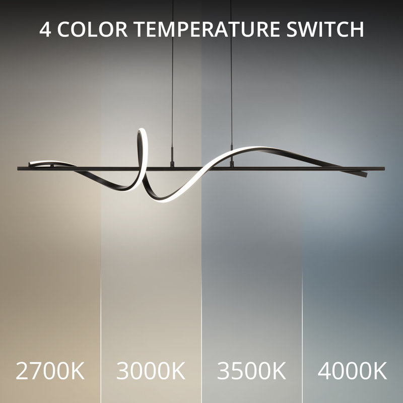 Corkscrew LED Linear Pendant, 2700K