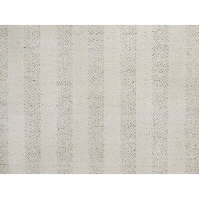 Tapis 9 pi 1 po x 12 pi blanc d'hiver, moderne, à rayures verticales, tissé à plat, ton sur ton, texturé, noué à la main, laine naturelle non teinte, tapis oriental