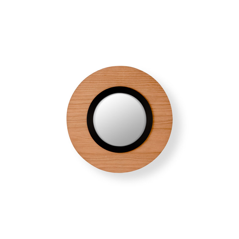 Lens 1 - Light LED Wallchiere, Matte Black, Cherry