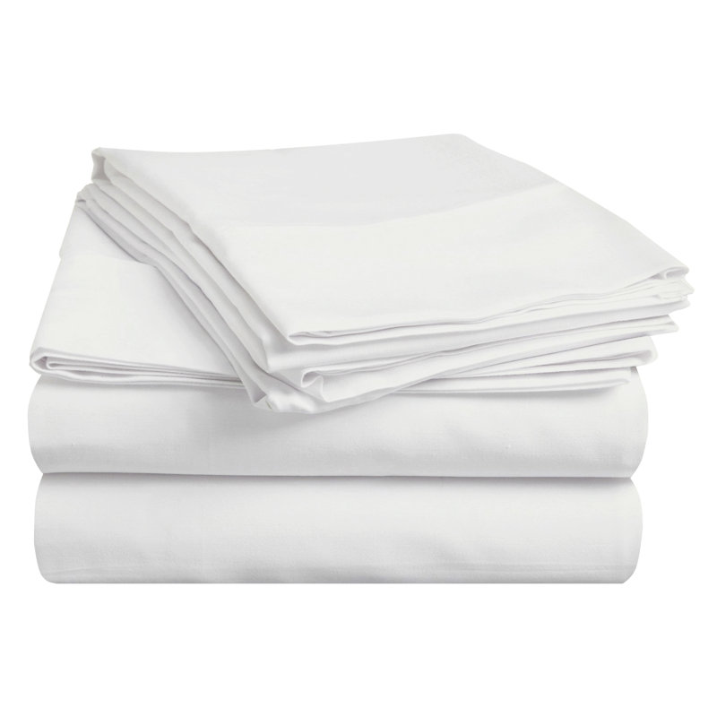 Superior White Egyptian Cotton 400 Thread Count Queen Sheet Set