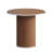 Modern 31.5" fluted round dining table with a silver outline-Walnut-1844694036