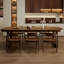 Nut-brown Rectangular Solid Wood Dining Table-107803211