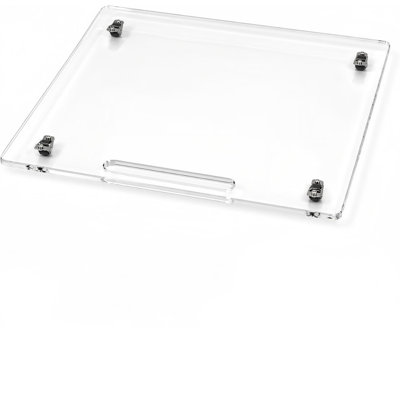 Appliance Slider - Plateau coulissant pour cafetière, acrylique transparent | Acrylique robuste, roues en caoutchouc silencieuses, glissement facile, résistant à la vapeur et aux égratignures