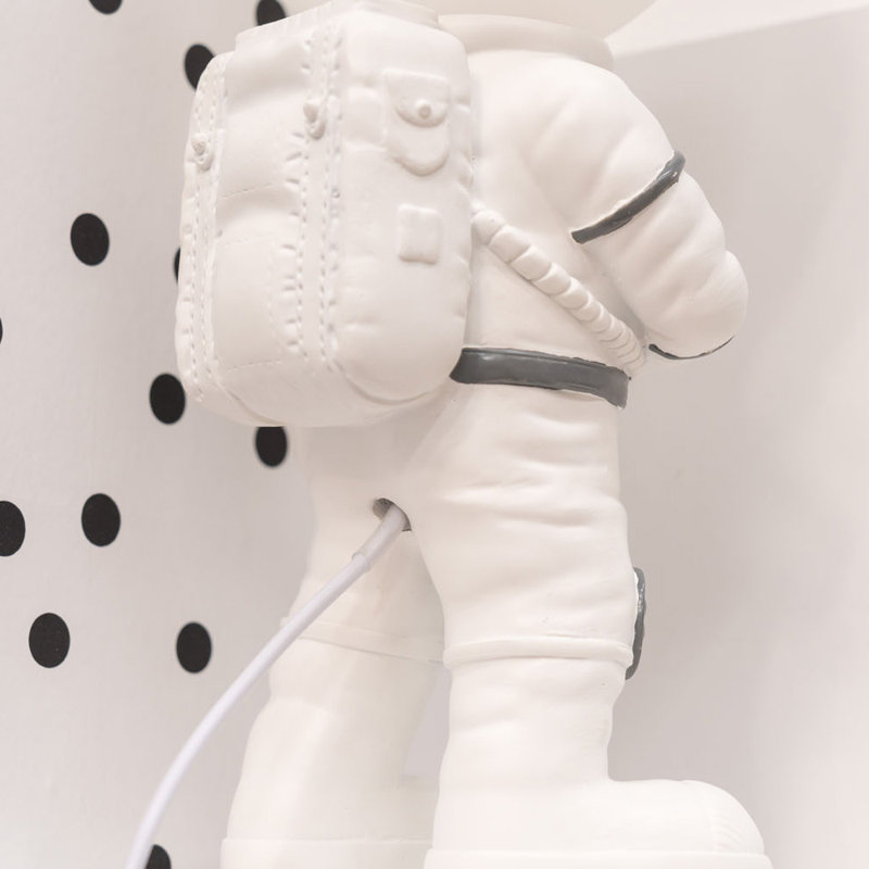 Montu the Spaceman Table Lamp with Opal Globe Head