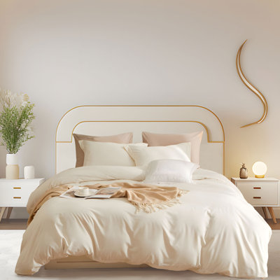  Breathable Washed Microfiber Duvet Cover Set
