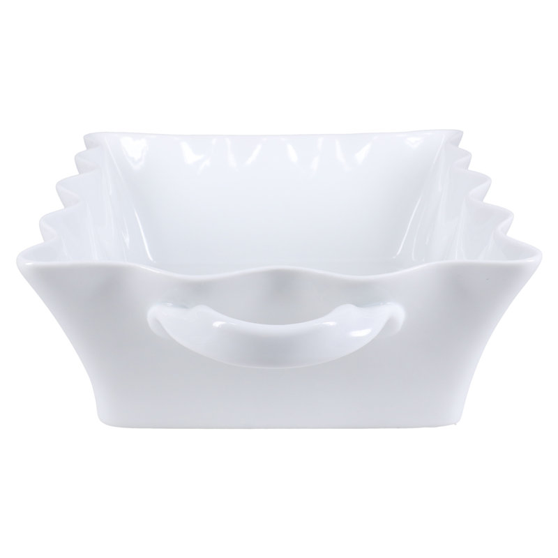 White Porcelain 15-Inch Rectangular Baking Dish