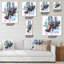 Horloge murale brillante et tendance-155376305