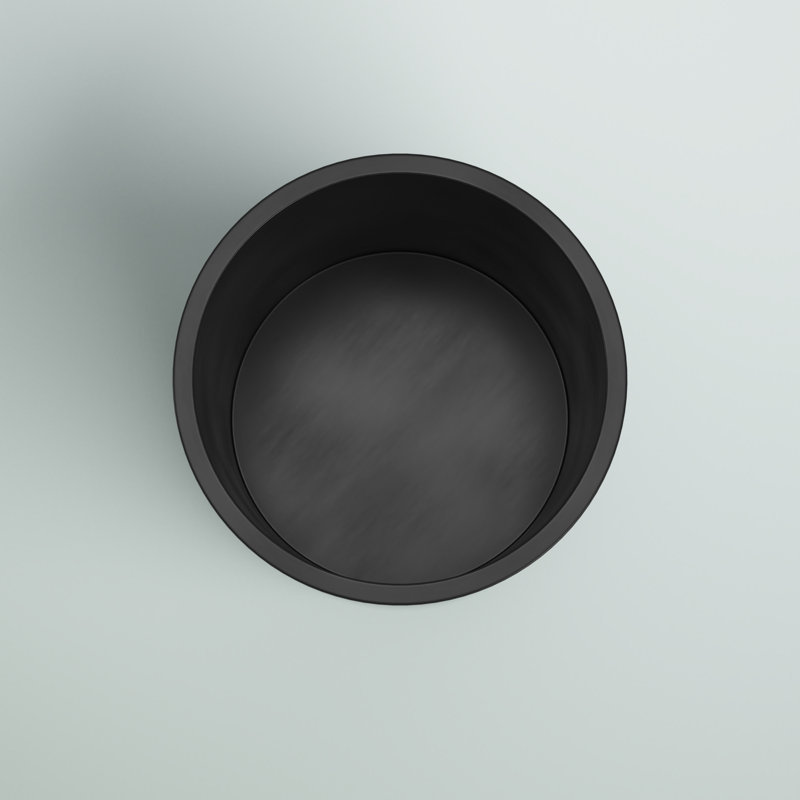 Pot à fleurs rond Brea, Noir, H 14 po x l 14 po x P 14 po