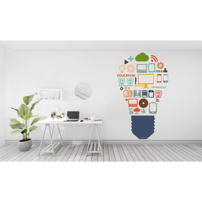 Technology Vinyl Wall Art Decal, Circuit Board Wall Decal, Office Wall Decor, Business Software Wall Sticker, Computer It Decor Office 380RS