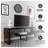 Orford Modern Minimalist TV Stand – Open Concept Media Console with Industrial Iron Legs – Mid‑Century Modular Entertainment Center for TVs up to 60"-21508750