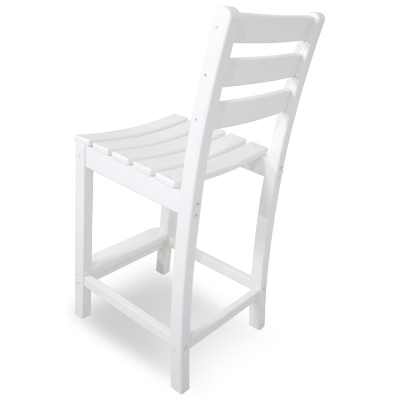 Chaise d'appoint de comptoir POLYWOOD Monterey Bay, Blanc classique