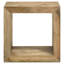 Table de bout rectangulaire en bois massif Kashawn Naturel