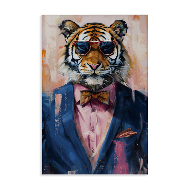 Tenue de tigre moderne, par LSR Design Studio, H 24 po x l 16 po