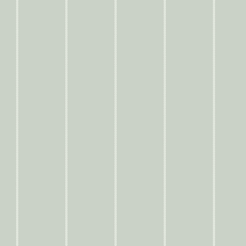 Paule Marrot Striped Wallpaper Double Roll, Light Sage