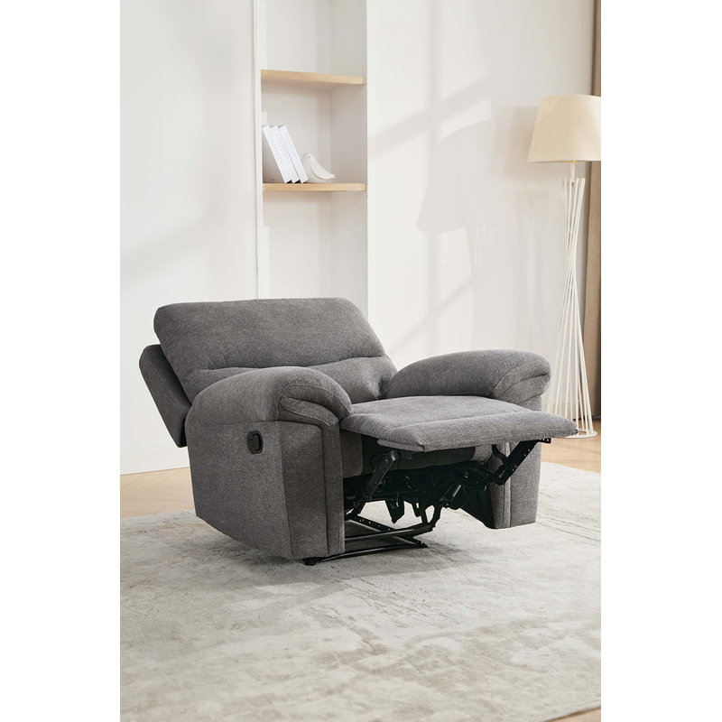 Okemah 36.6cm Wide Standard Recliner, Dark Grey