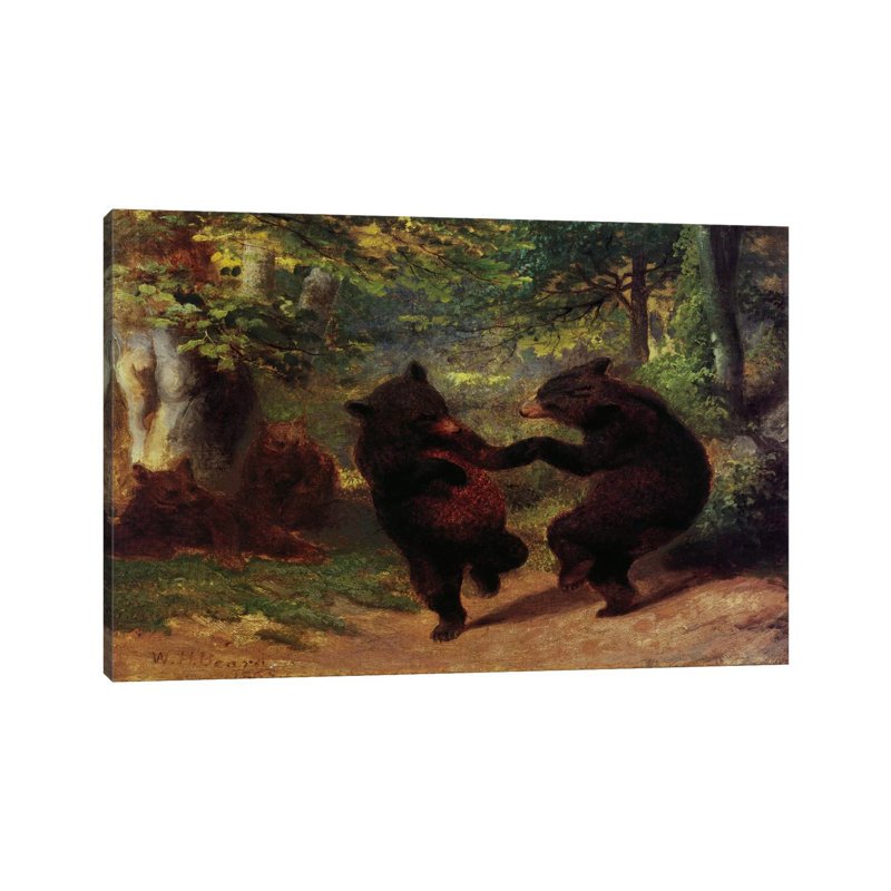 Dancing Bears by Unknown Artist - Wrapped Canvas Print, 101.6 cm H x 66.04 cm W x 3.175 cm D