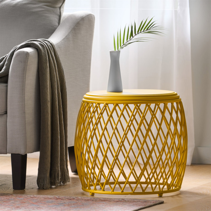 TABLE D'APPOINT 19,75 ALAMERAS, Yellow