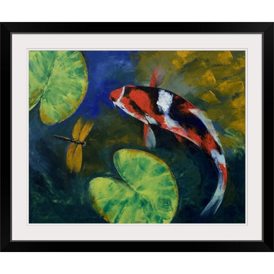 Wireman " Showa Koi And Dragonfly " by Michael Creese