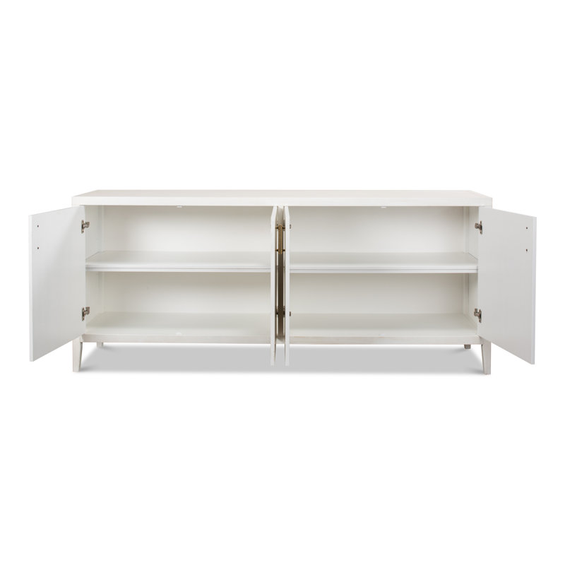 Cortina 80'' White Contemporary Sideboard with Adjustable Shelves