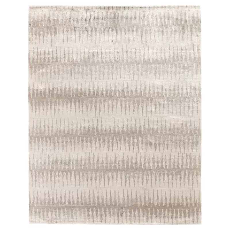 Bamboo Silk Abstract Area Rug, Rectangle 6' x 9'