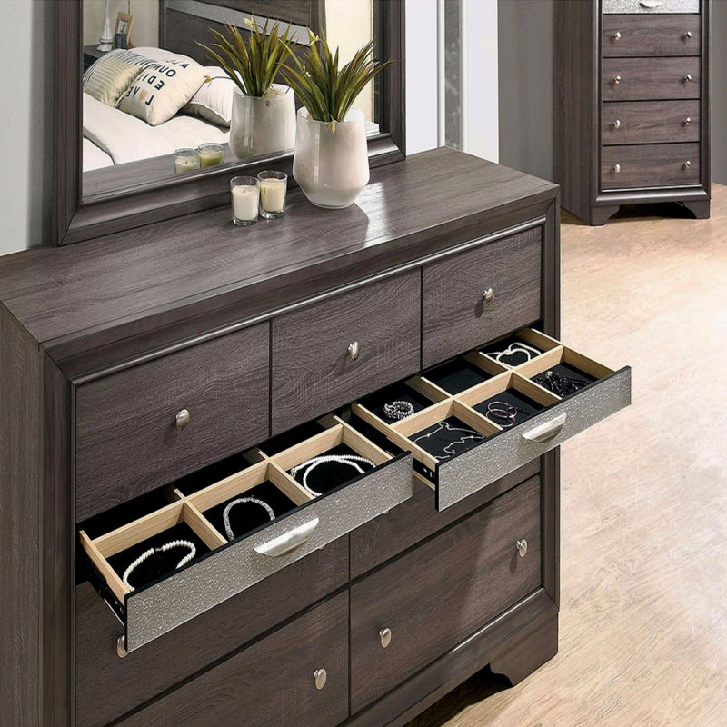Commode contemporaine 1Pc, Gris