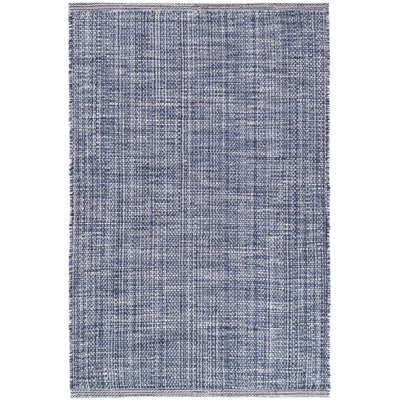 Tapis bleu tissé à la main intérieur / extérieur Fusion