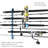 Emmert Plastic Mounting / Installation Required and Wall Mounted Adjustable Multi-Use Fishing Rack