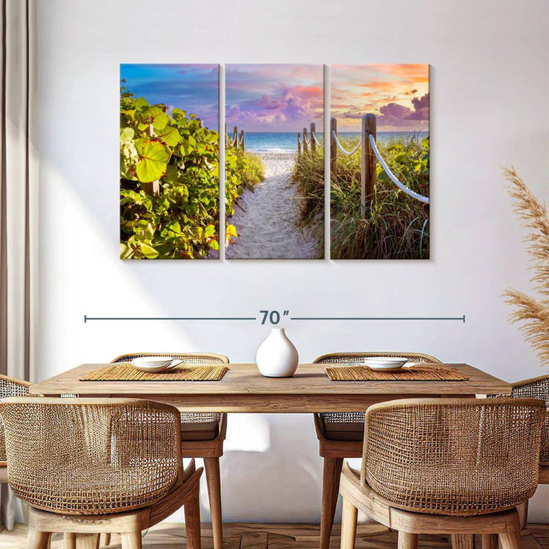 Gillard Sandy Path avec Seagrapes, Floride, H 36 po x l 57 po