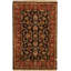 Hand-Knotted High-Quality Black and Red Area Rug