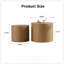 Ensemble de 2 tables basses gigognes rondes modernes en bois pour petit salon et chambre à coucher, écologiques et durables