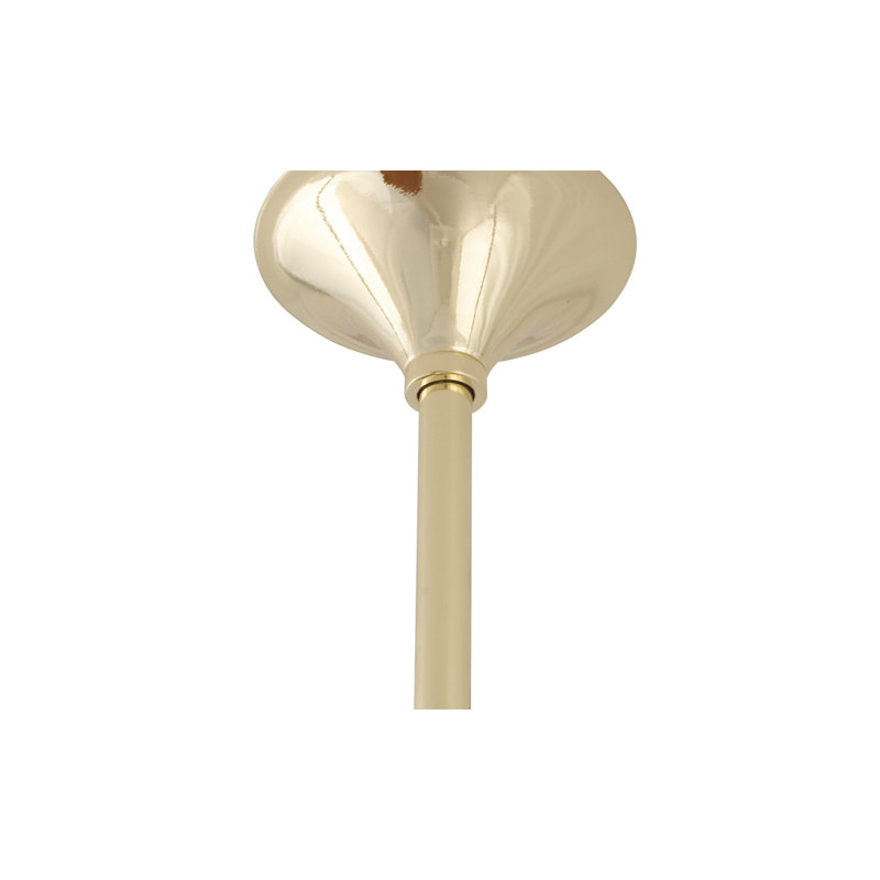 Tige de ventilateur de plafond Ar Ruthiane, H 5 po x l 3 po x P 3 po, Laiton poli