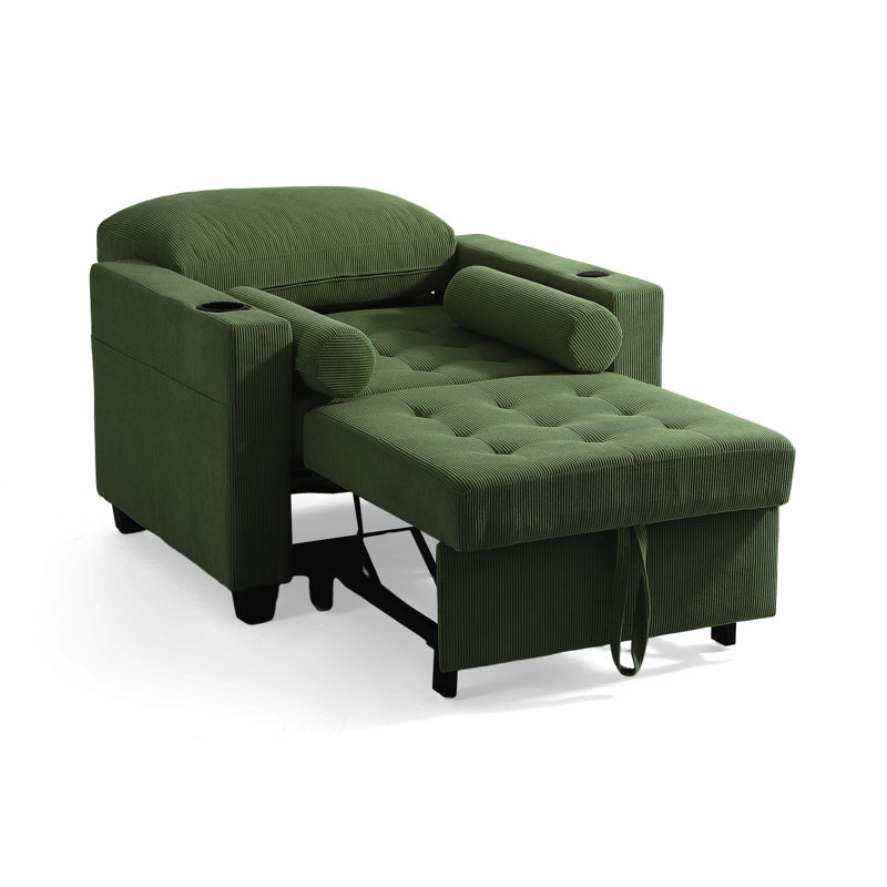 Upholstered Accent Chair, Green
