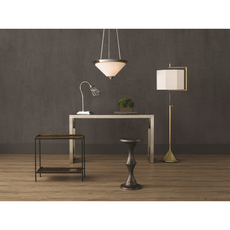 Boyles End Table, Antique Brass