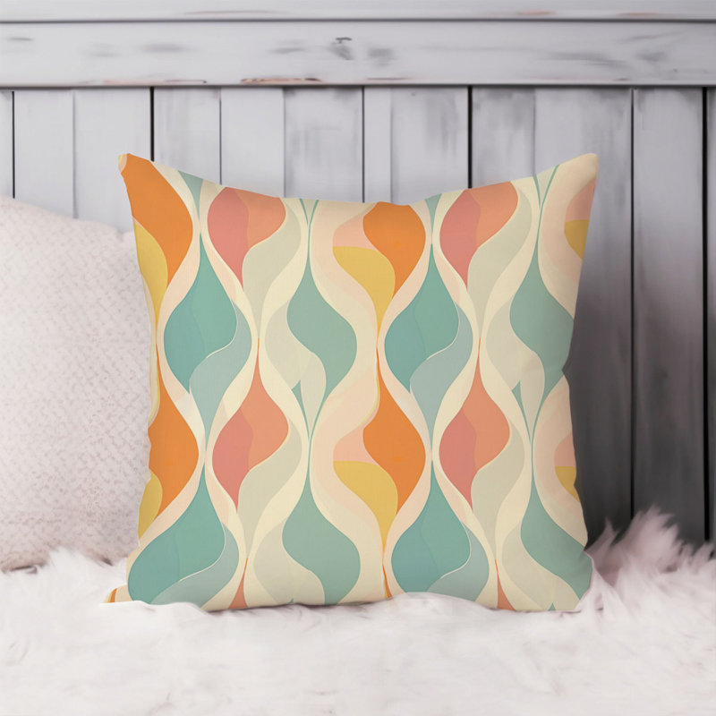 Abstract Retro 70s Hippie Groovy Pattern XI Retro