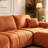 110" Modular Sectional Sofa, L Shape With Extralarge Seat, Pullline Design, Movable Ottoman, High Density Foam, Free Combination, Sturdy Metal&Wood Frame, Boucle Fabric-1128269112
