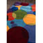 Tapis bleu / rouge / vert / jaune en laine touffeté à la main Beucher-30046720