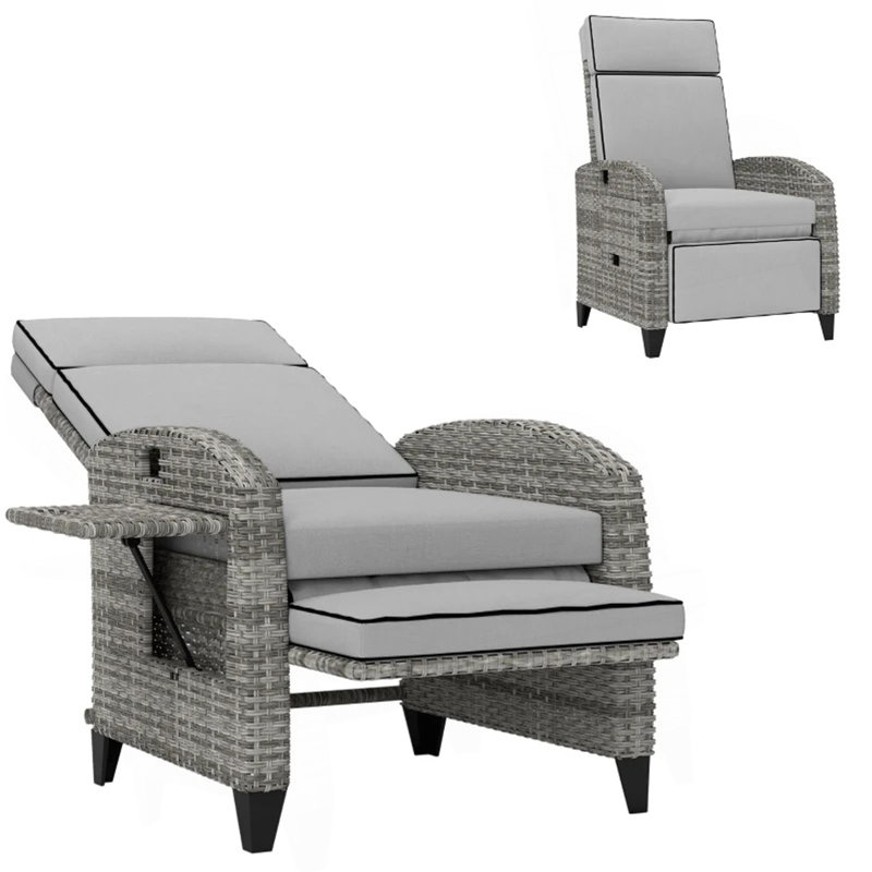 Fauteuil inclinable gris, Fauteuil inclinable d'extérieur