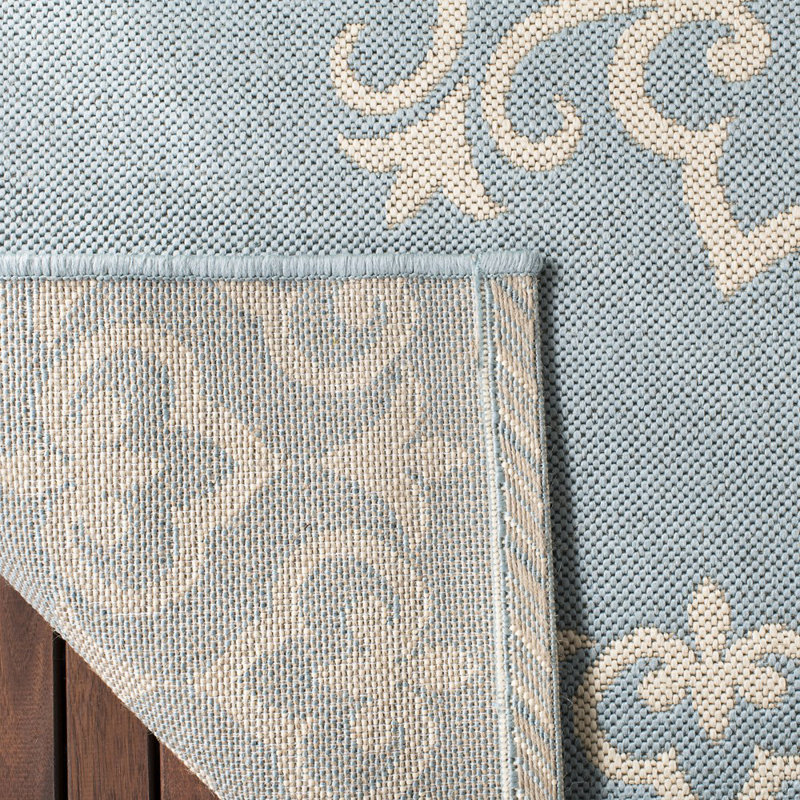 Situ Damask Hand Hooked Indoor / Outdoor Area Rug, Runner 61 x 244 cm