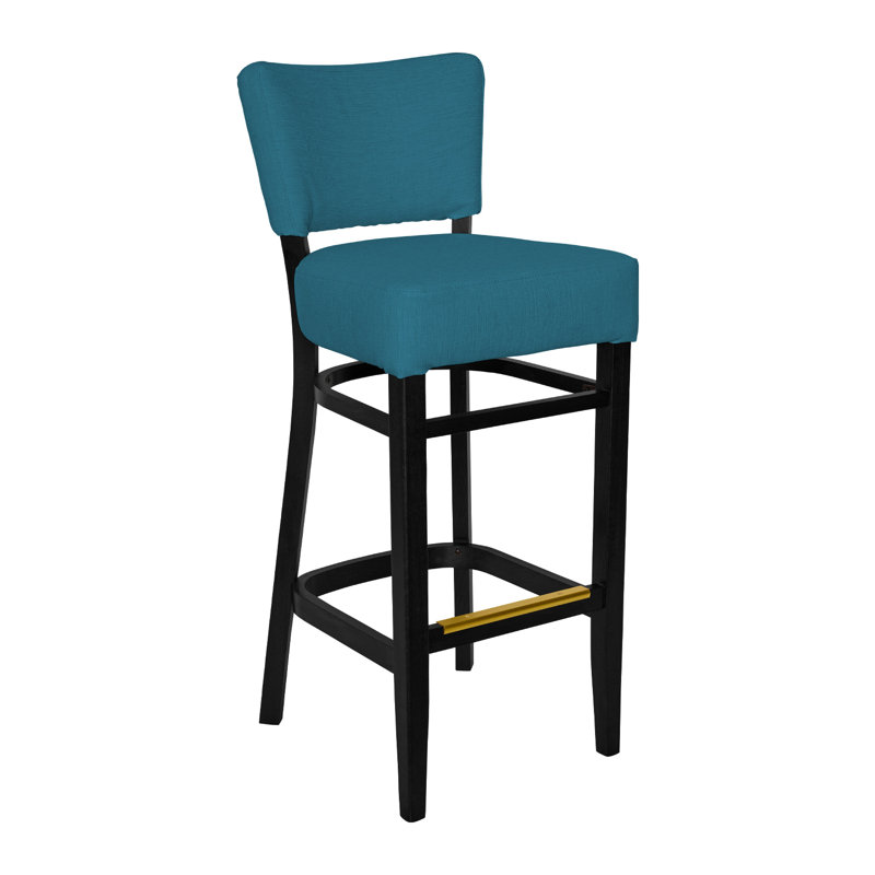 Tabouret de bar Madison, Noir, noir, noir, noir, Sarcelle