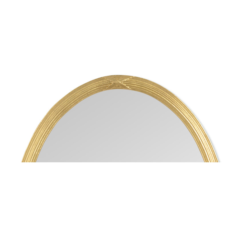 Clymer Oval Wall Mirror, Gold