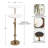 Traditional Adjustable-Height Metal Pedestal Table-323225716-333791133-331527097