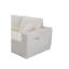 Canapé d'angle modulaire beige avec méridienne, canapé cinq places à assise profonde, aucun assemblage requis, mobilier de salon en tissu moelleux