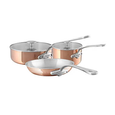 Mauviel M'Cook 5-Ply 12-Piece Cookware Set with Cast Stainless Steel Handles 520060